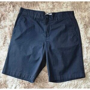 Original Penguin Mens Navy Blue Chino Shorts Size 34 Length 9.5"